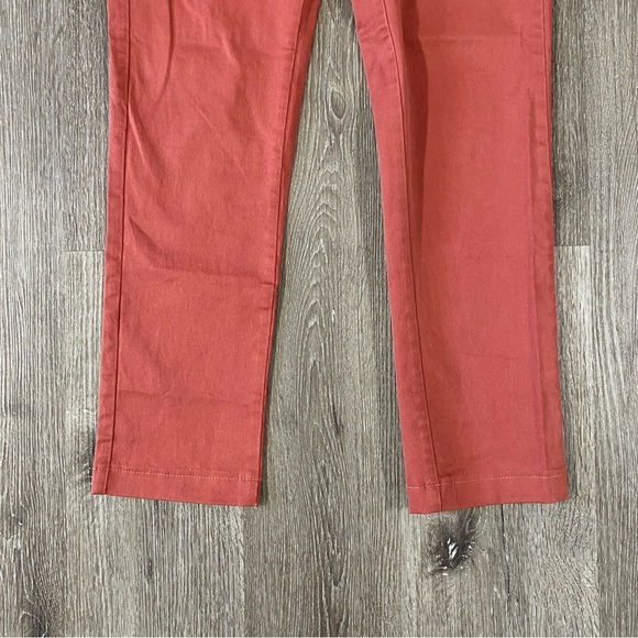 LANDS’ END women’s pants size 2 straight leg mid rise orange - Picture 6 of 8